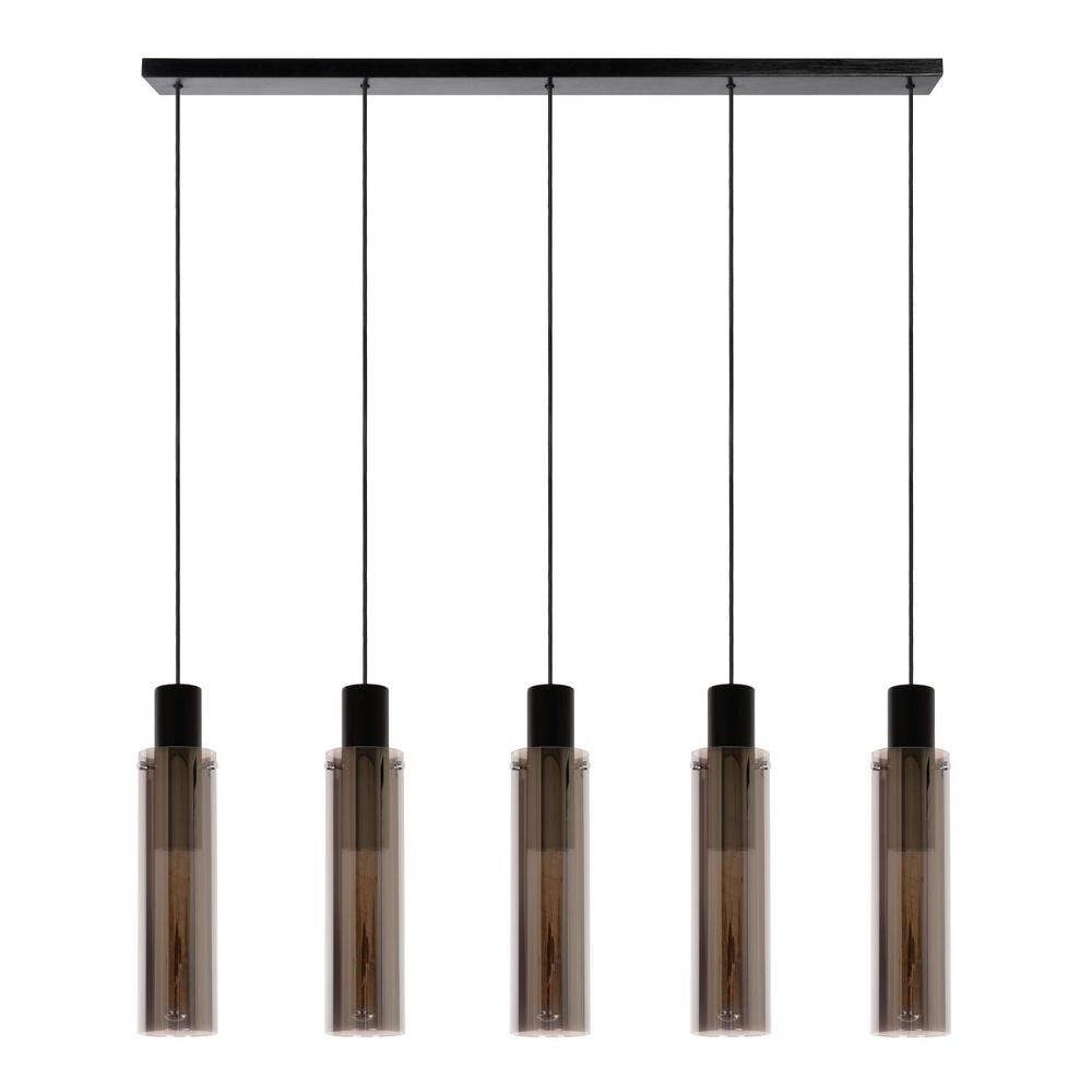 Lucide 5-lichts hanglampOrlando smoke glas - 74404/05/65